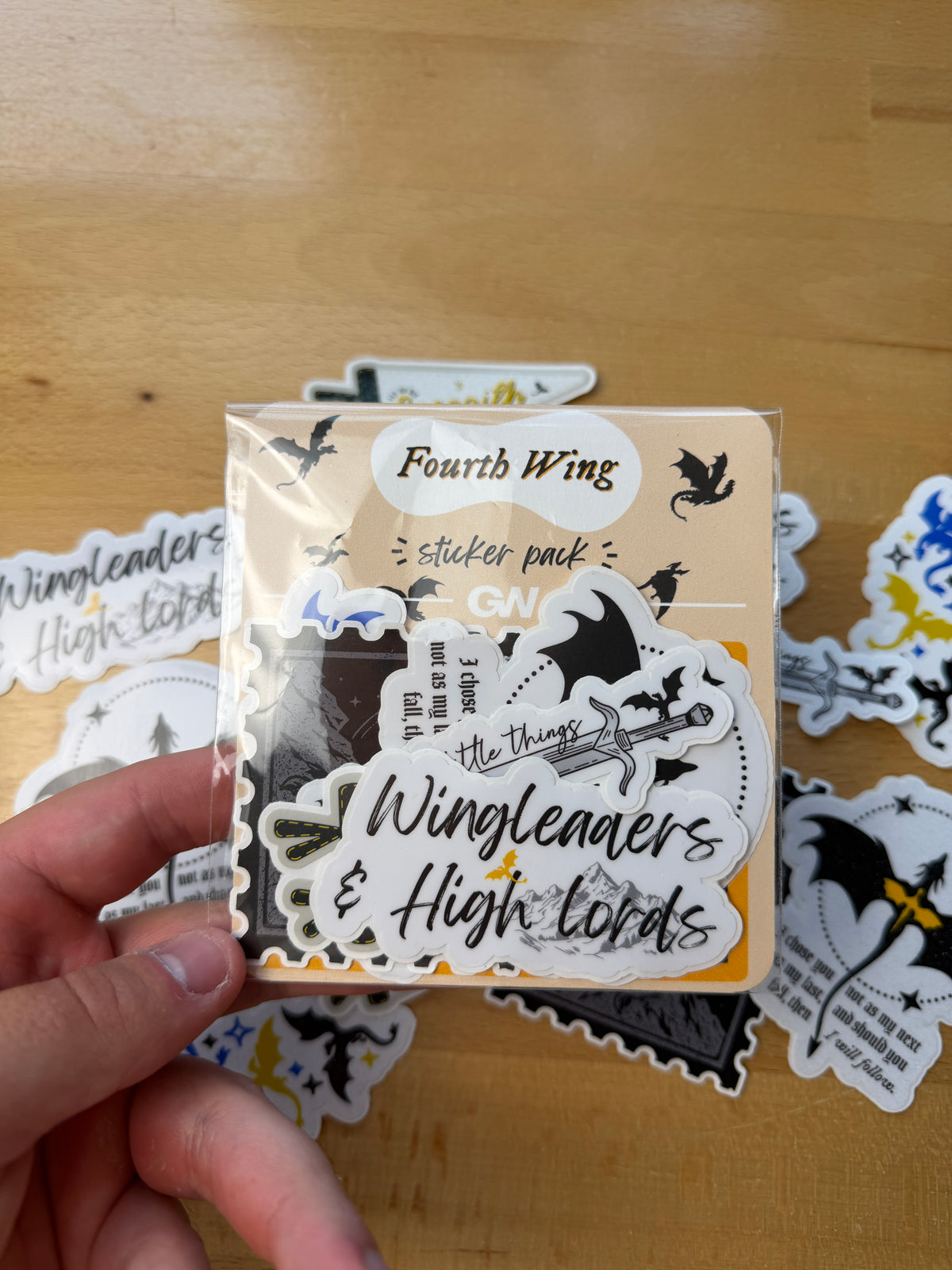 Fourth Wing Sticker Pack
