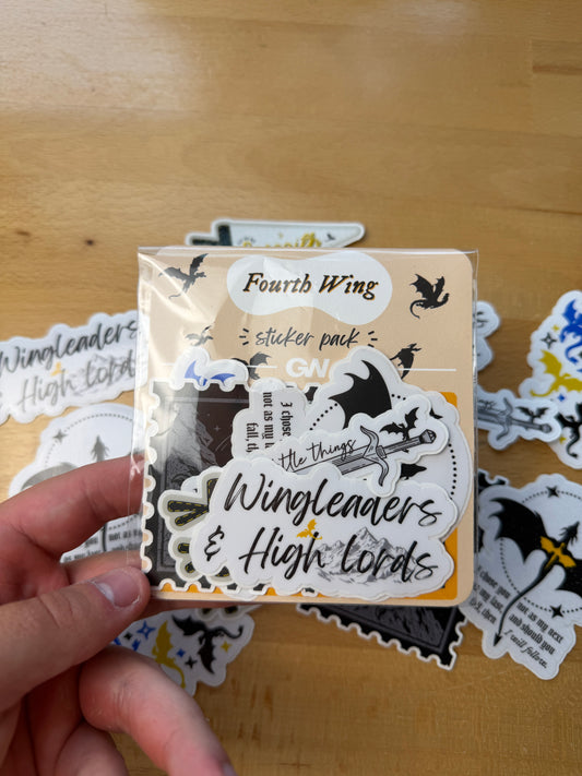 Fourth Wing Sticker Pack