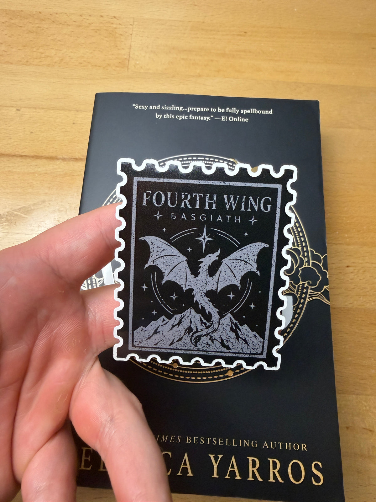 Fourth Wing Magnetic Bookmark + Sticker