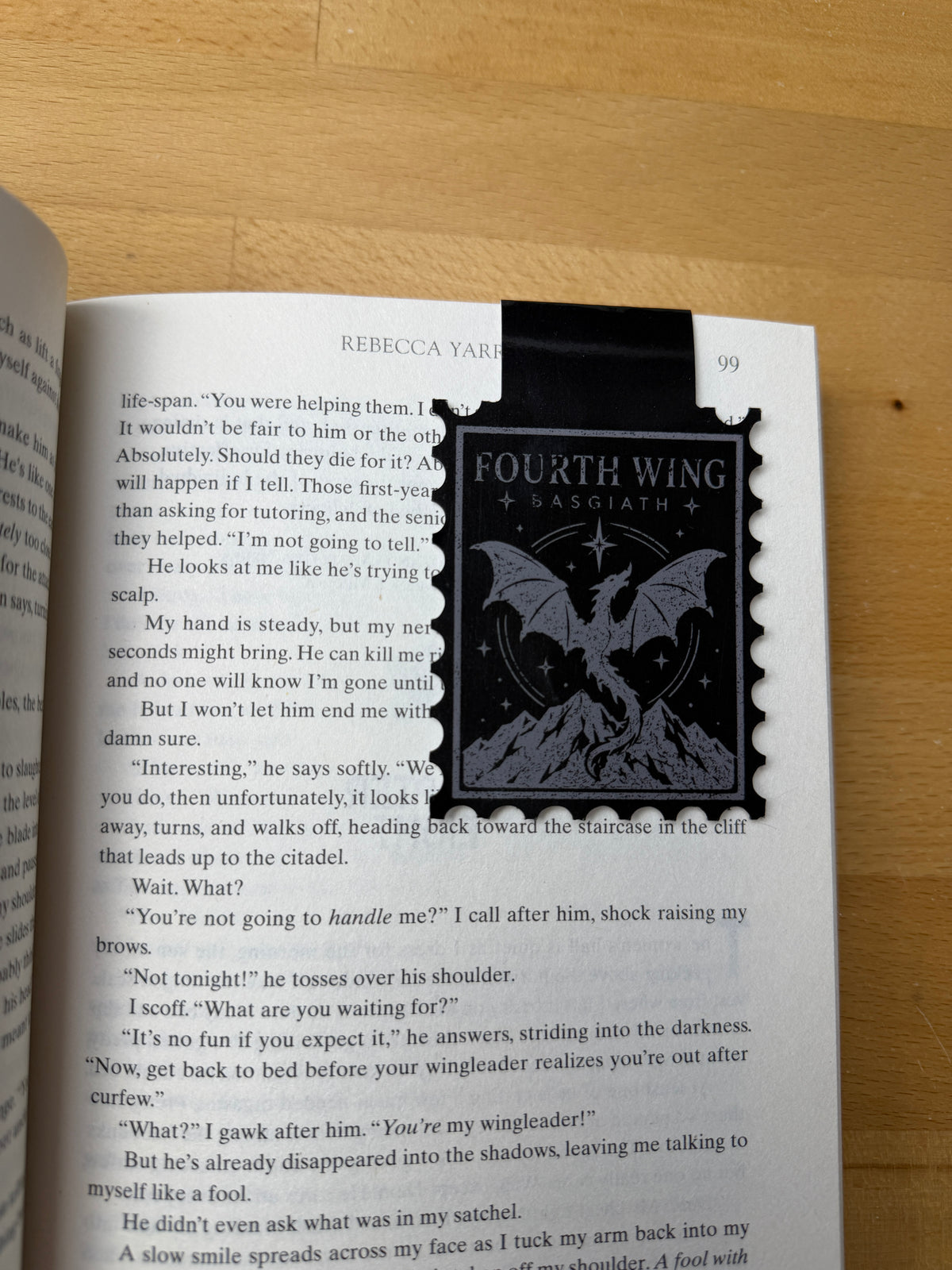 Fourth Wing Magnetic Bookmark + Sticker