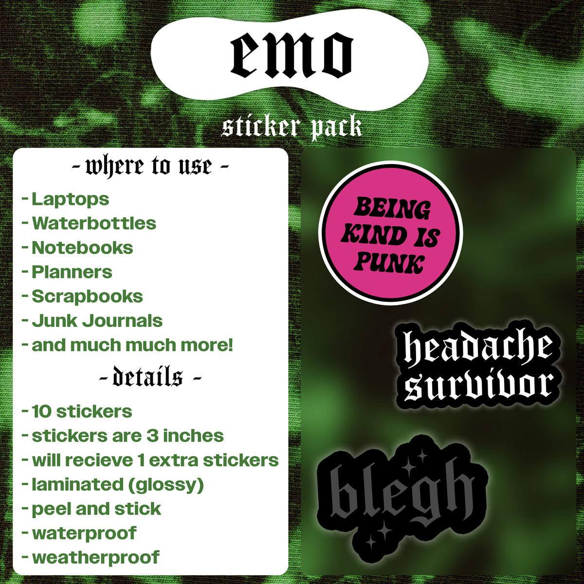 Emo Sticker Pack