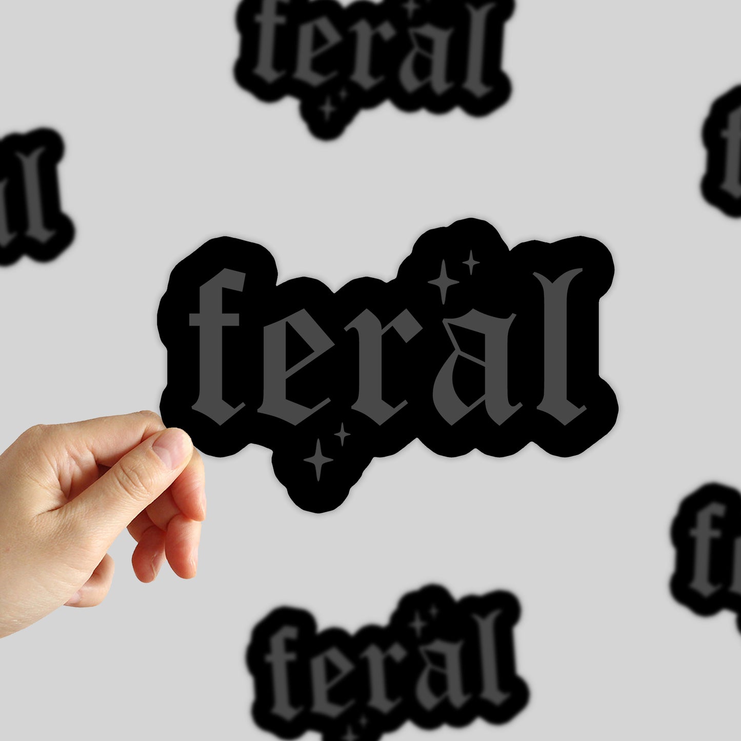 Feral Sticker
