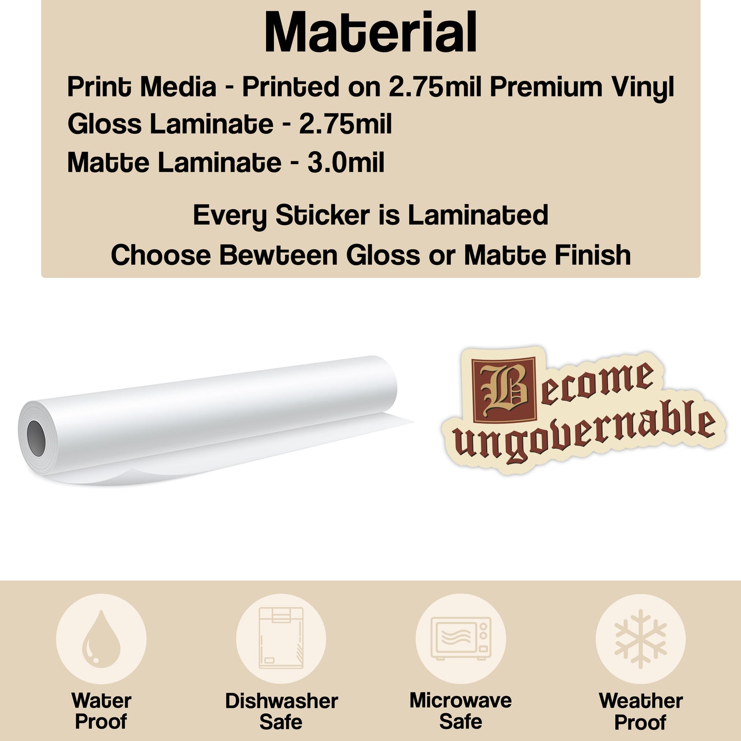 Become Ungovernable Sticker