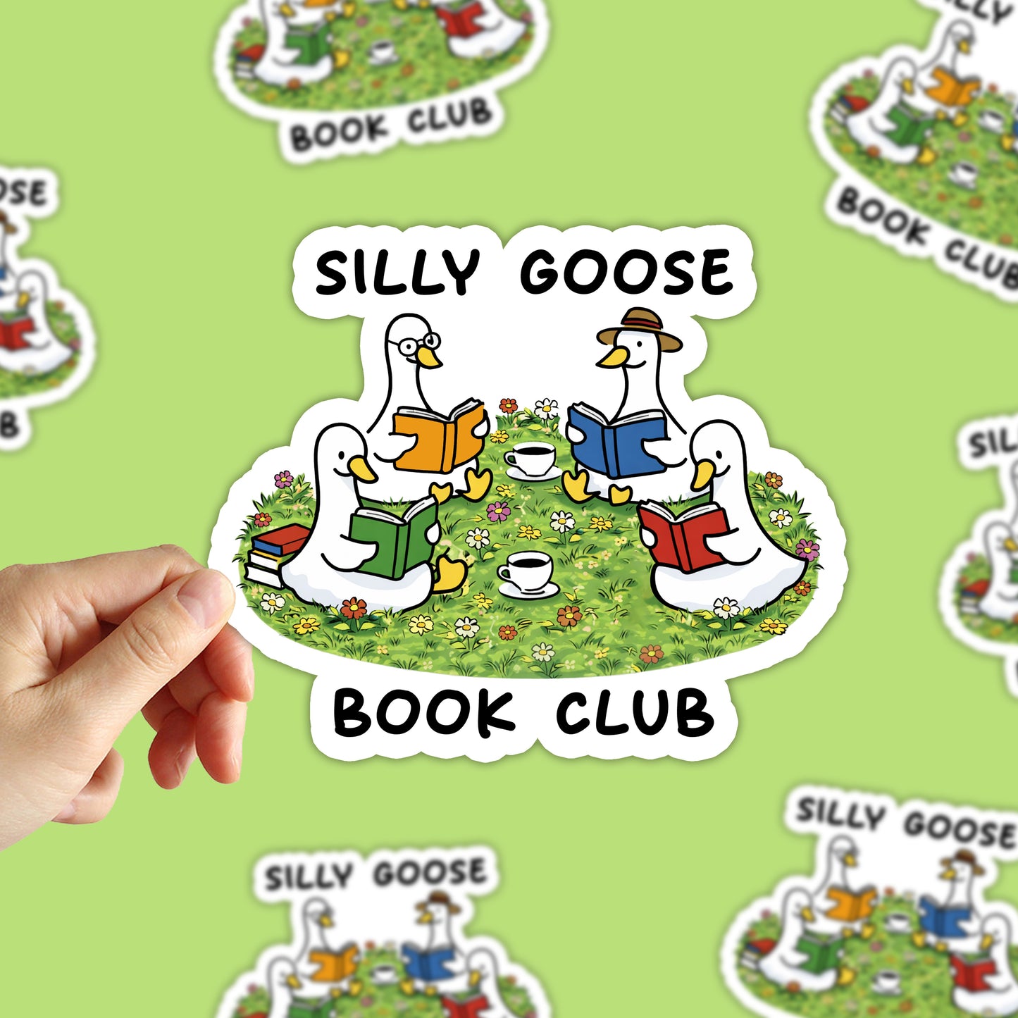 Silly Goose Book Club Sticker