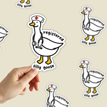 Registered Silly Goose Sticker