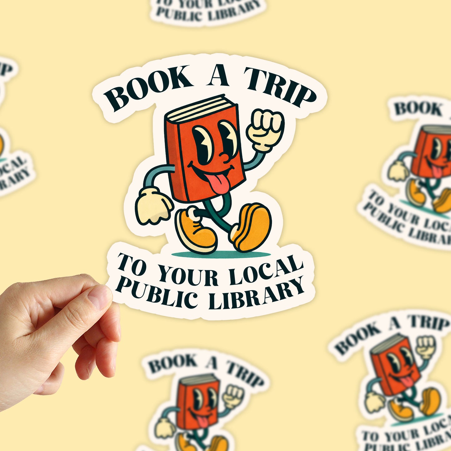 Book A Trip To Your Favorite Public Library Sticker