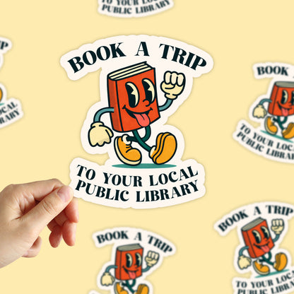 Book A Trip To Your Favorite Public Library Sticker