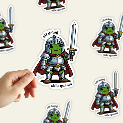 Off Doing Side Quests Sticker