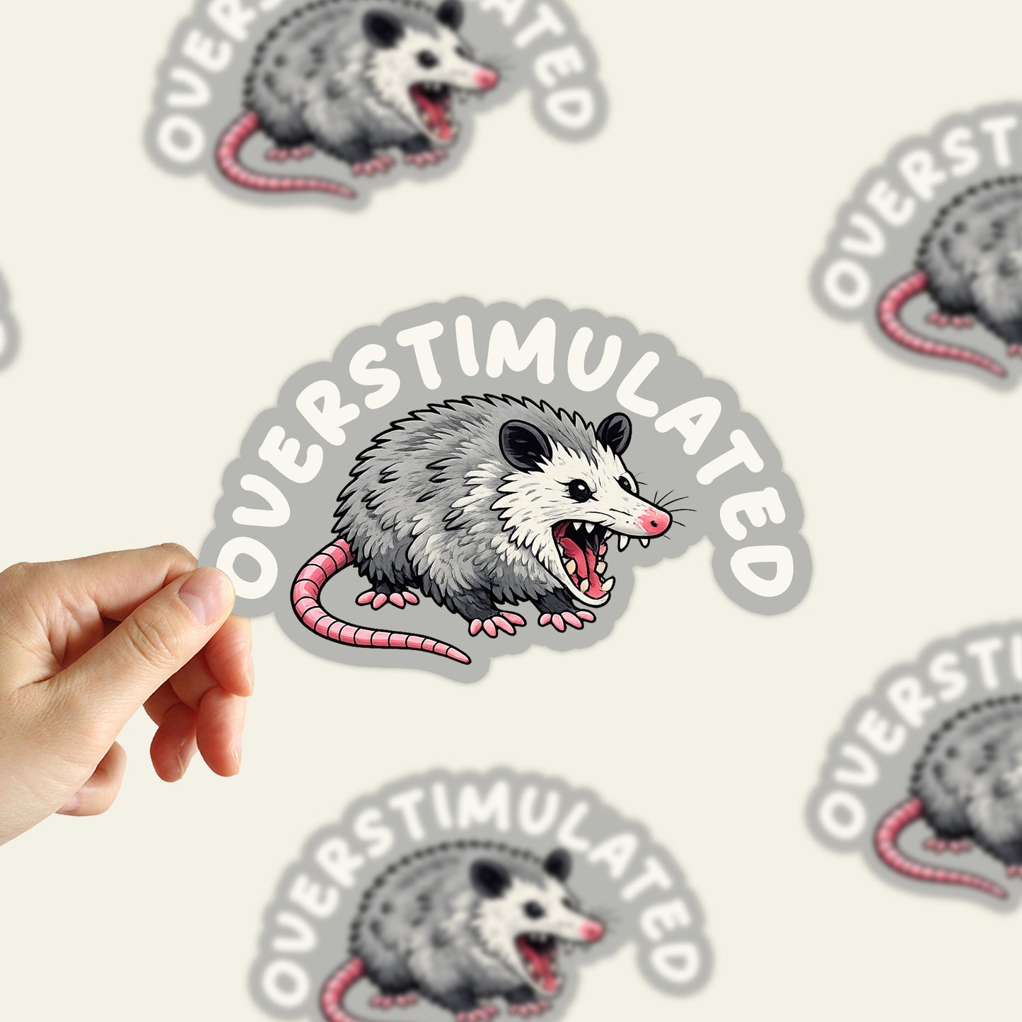 Overstimulated Sticker