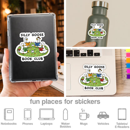 Silly Goose Book Club Sticker