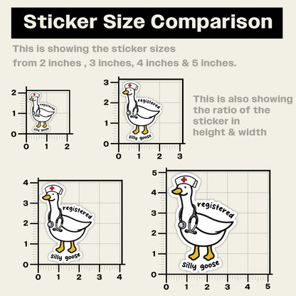 Registered Silly Goose Sticker