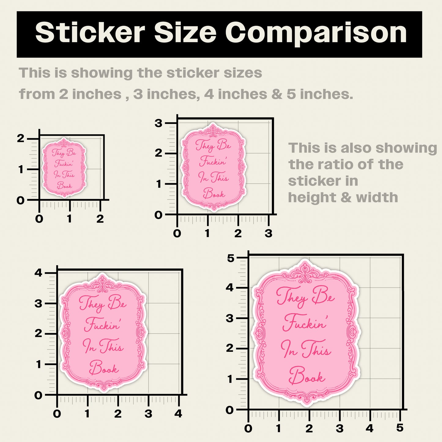 They Be Fuckin' In This Book Sticker