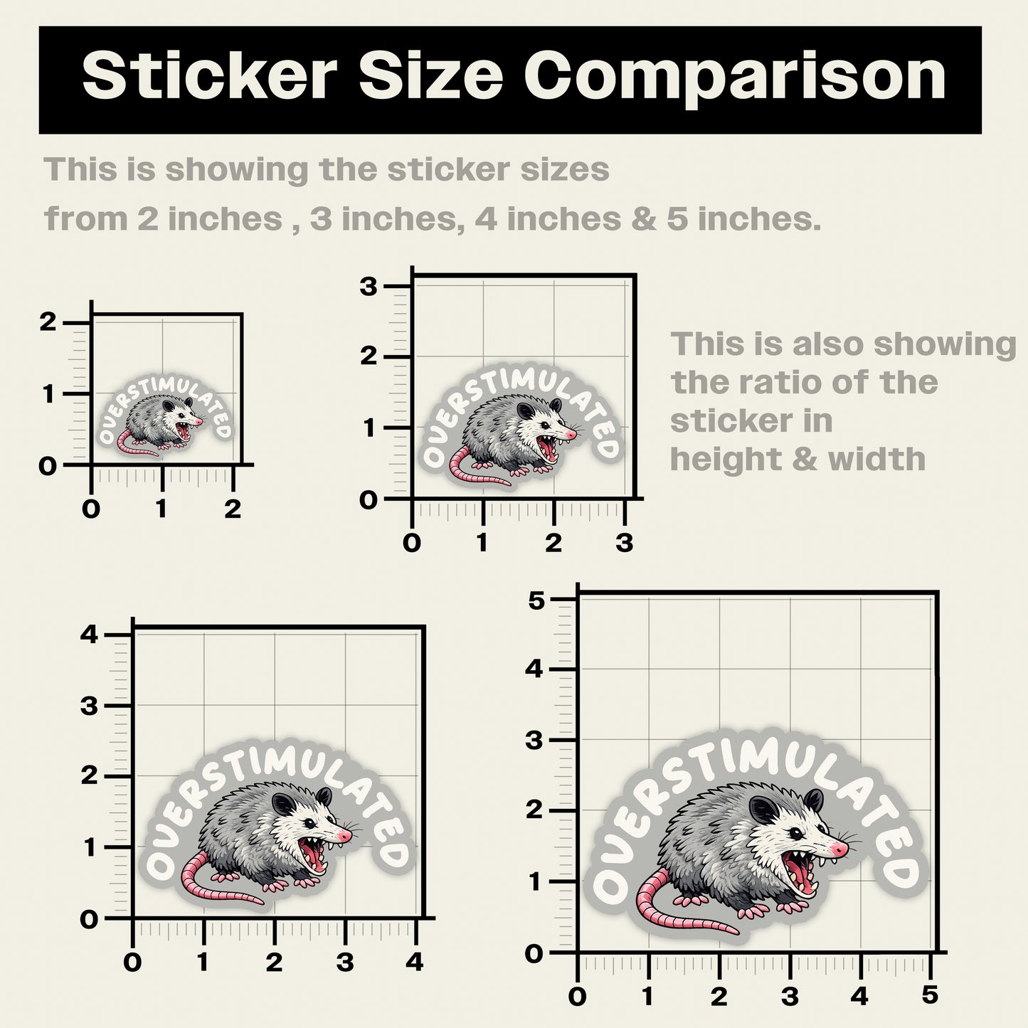 Overstimulated Sticker