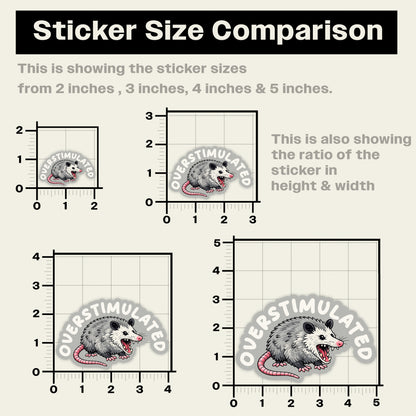 Overstimulated Sticker