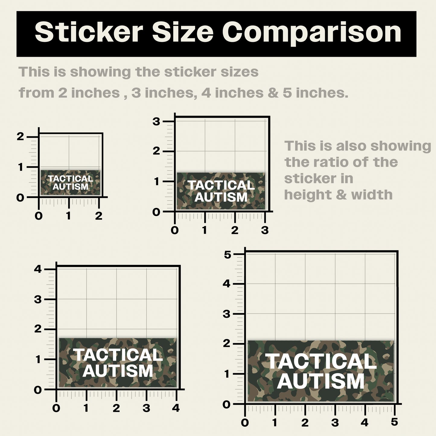 Tactical Autism Sticker