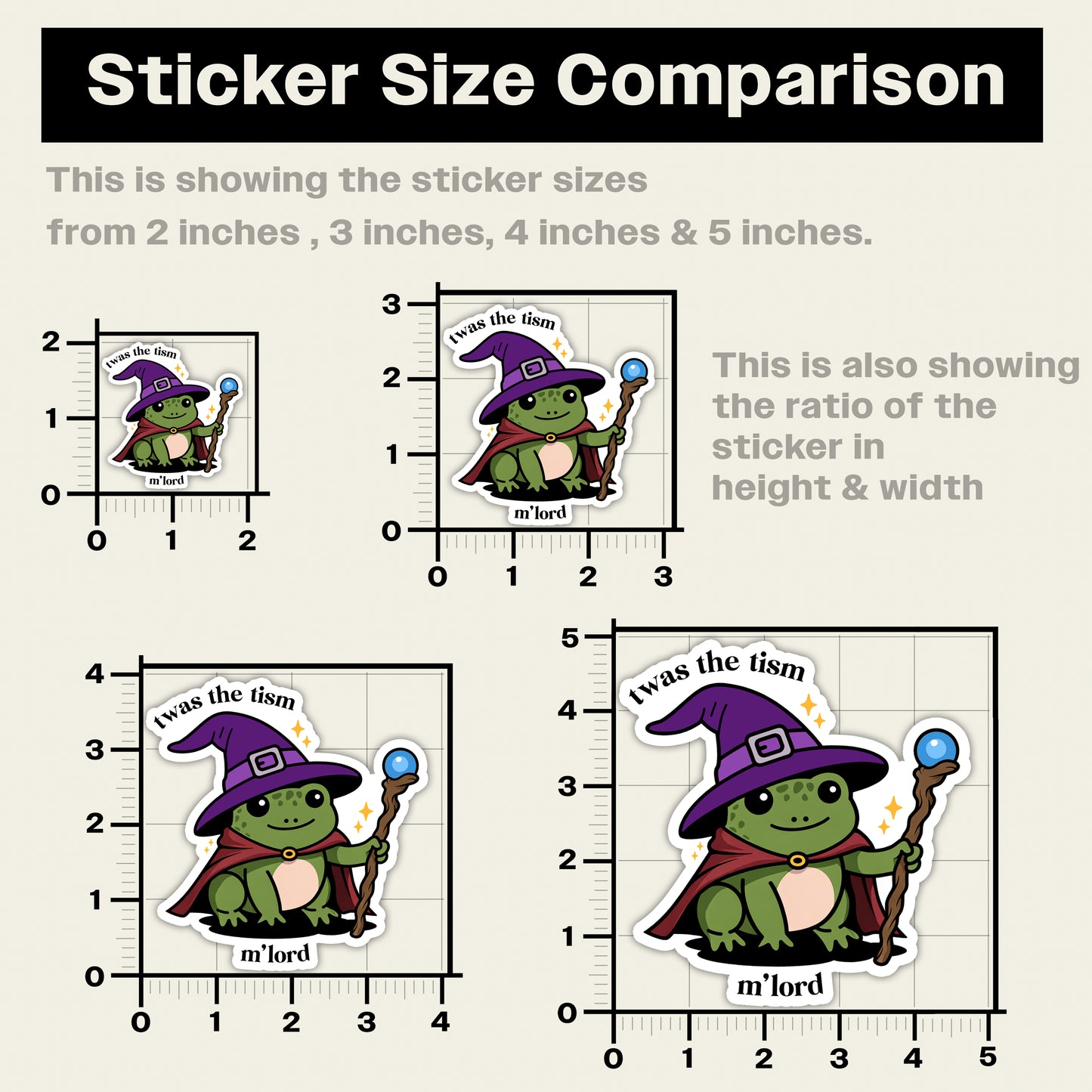 Twas The Tism M'lord Sticker