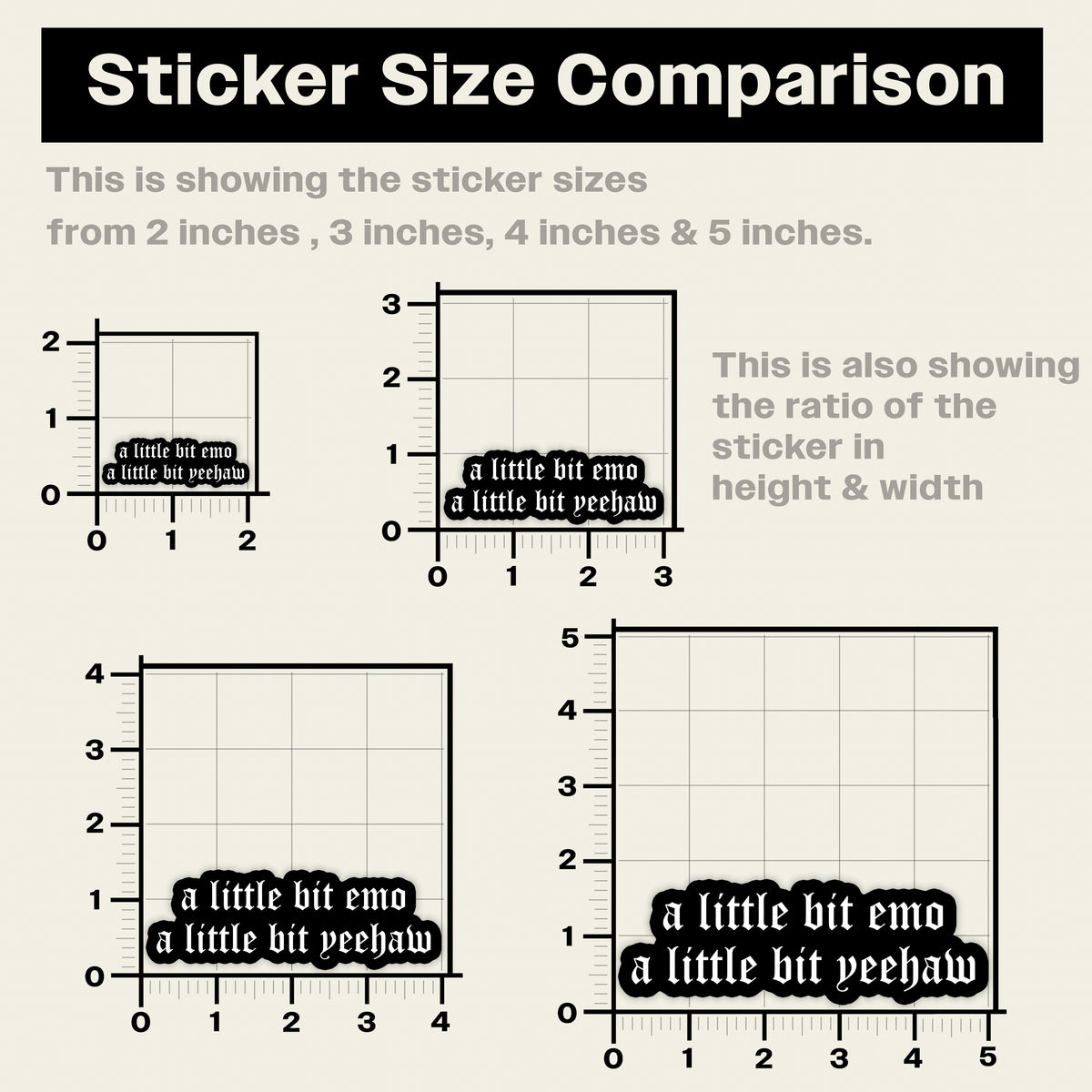 A Little Bit Emo A Little Bit Yeehaw Sticker