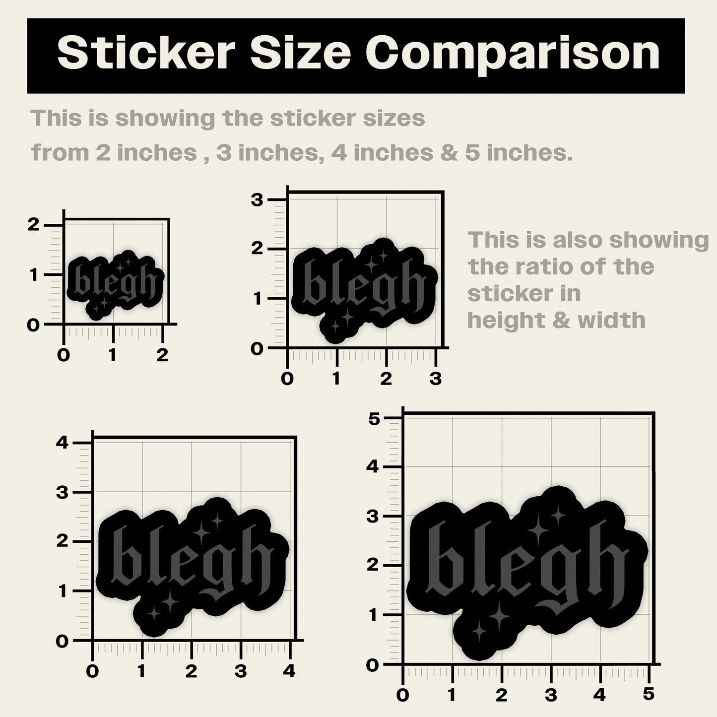 Blegh Sticker