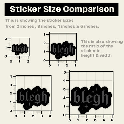 Blegh Sticker