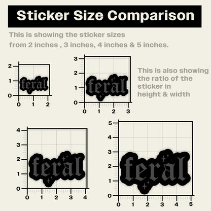 Feral Sticker