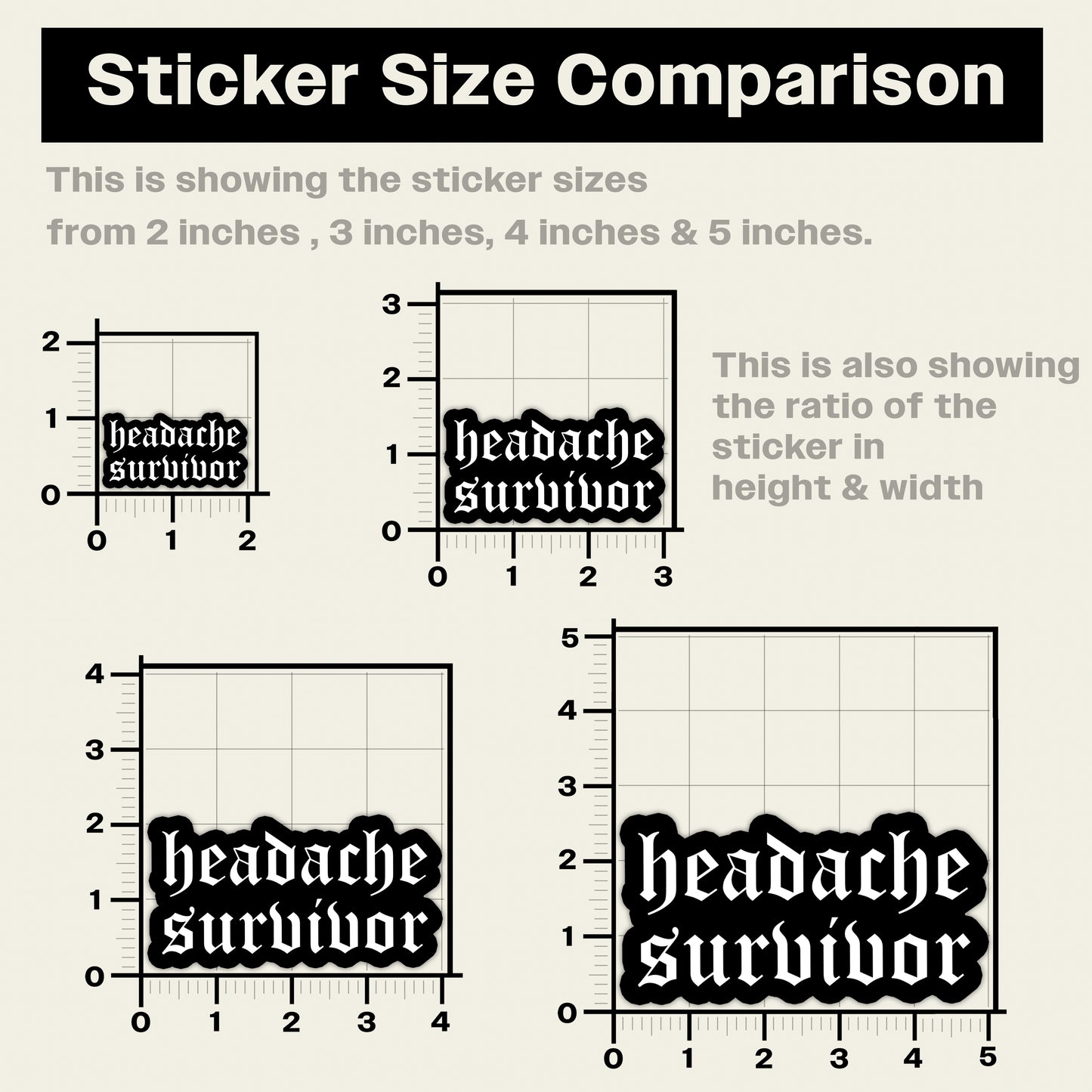 Headache Survivor Sticker