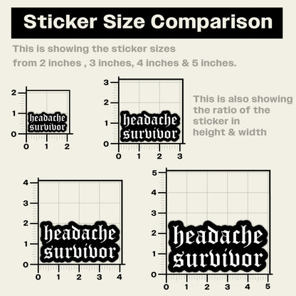 Headache Survivor Sticker
