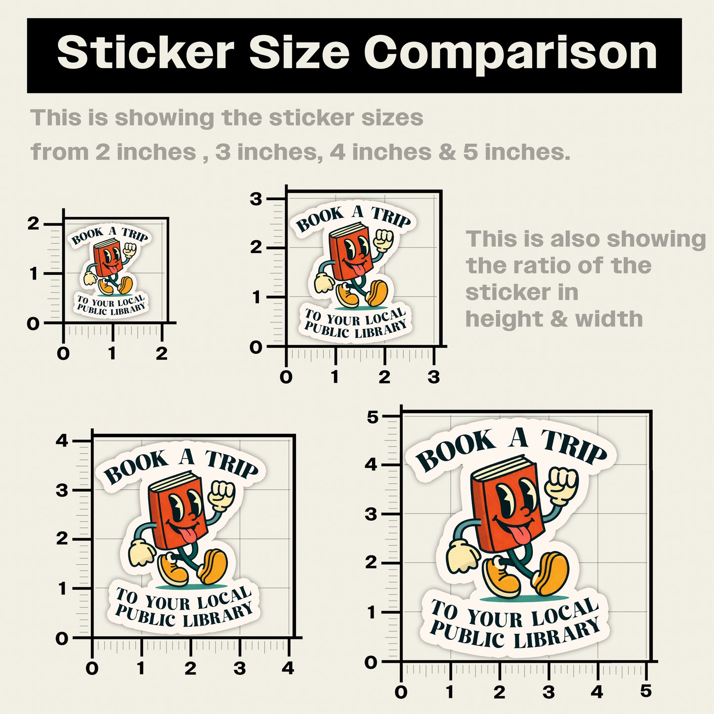 Book A Trip To Your Favorite Public Library Sticker