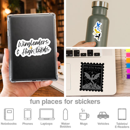 Fourth Wing Sticker Pack