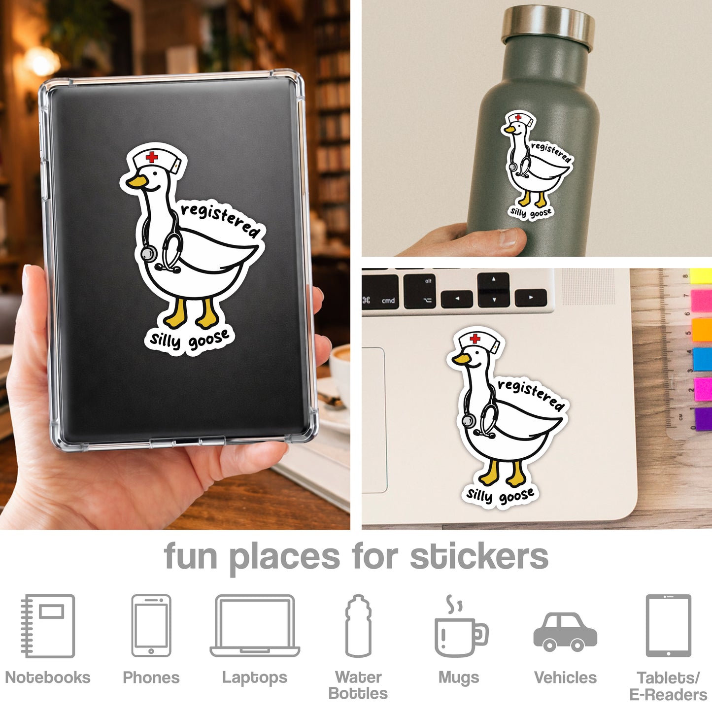 Registered Silly Goose Sticker