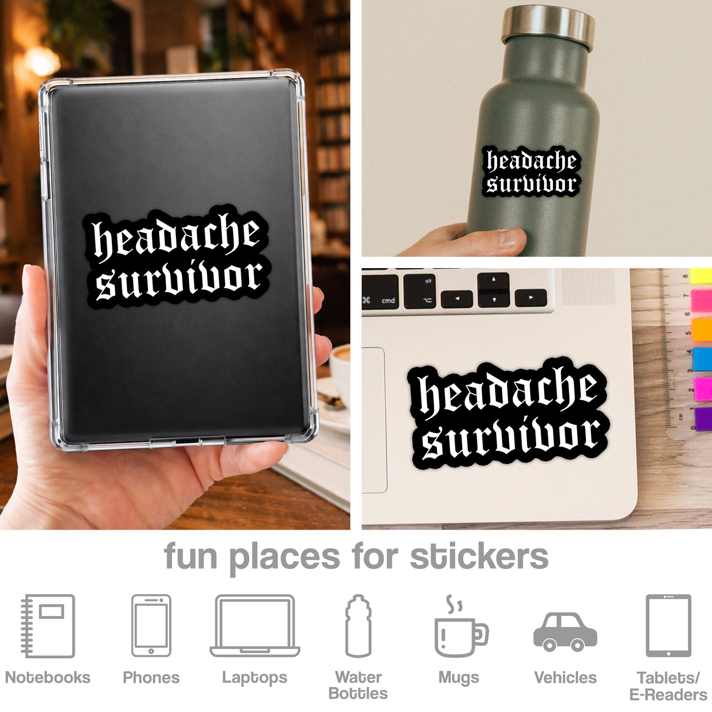 Headache Survivor Sticker