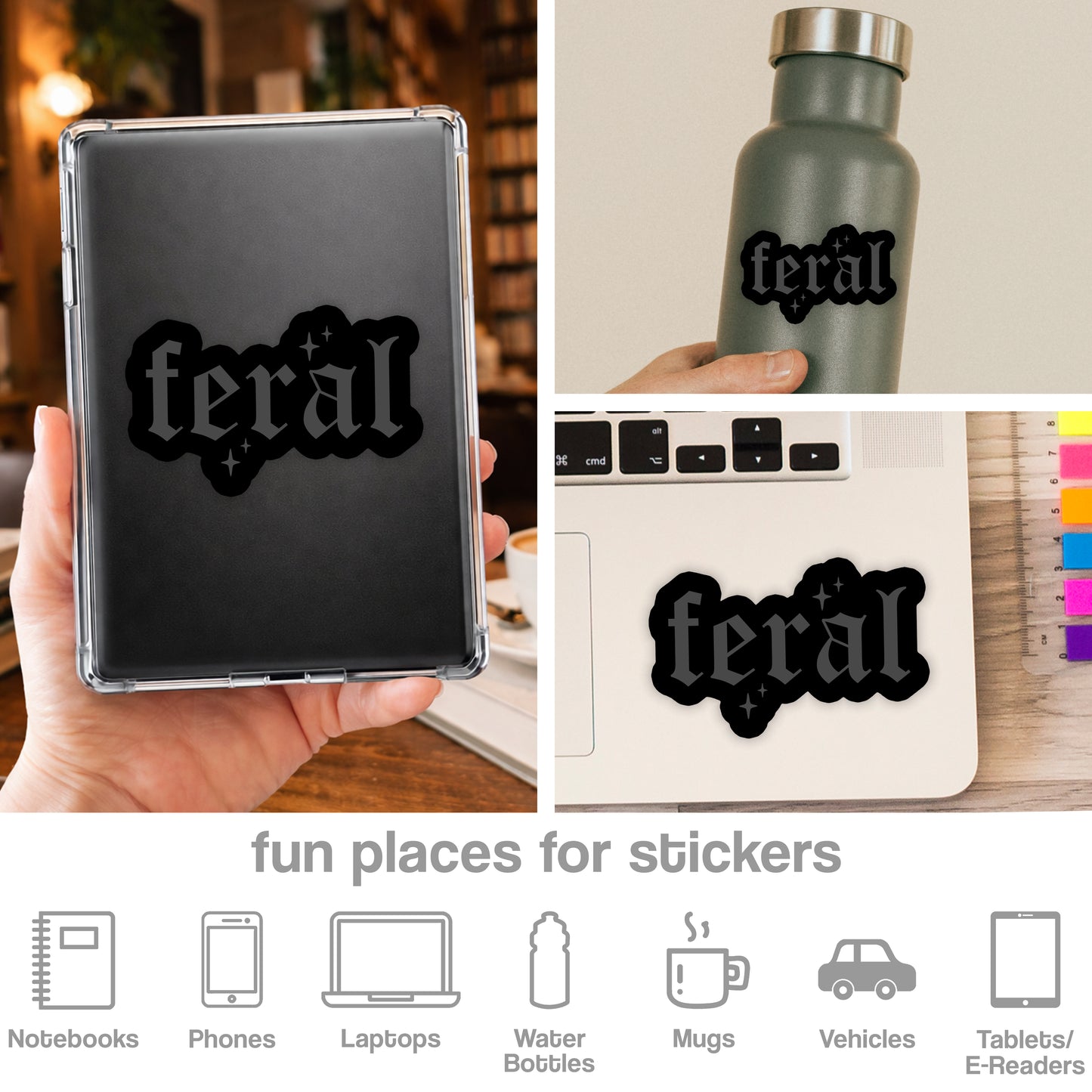 Feral Sticker